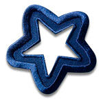 blue star motif