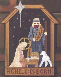 Holy Night In Plastic Canvas