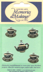 Teapot & 4 Cups
