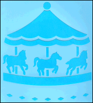 Stencil P148 - Carousel