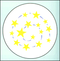 Circle Of Stars Stencil
