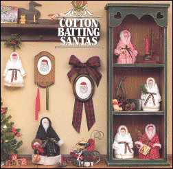 Cotton batting Santas