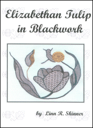 Elizabethan Tulip In Blackwork