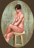 Krif # 129 - Nude on the Chair (Andreescu)