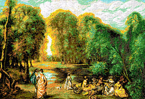 Krif # 200 - Ansamblul in parc (Watteau)