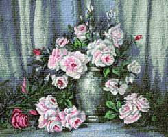 Krif # 298 - Vase with Pink Roses