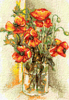 Krif # 343 - Vase with Poppies