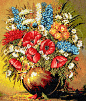 Krif # 361 - Vase with Wild Flowers