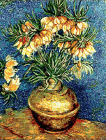 Krif # 452 - Lilies in Copper Vase