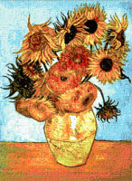 Krif # 453 - Vessel with Sunflowers (Van Gogh)