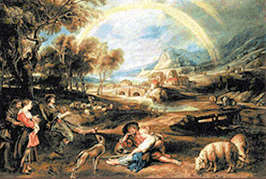 Krif # 625 - Landscape with a Rainbow (Rubens)