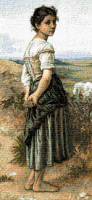 Krif # 631 - Young Shepherdess (Bouguereau)