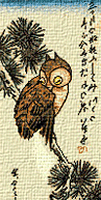 Krif # 747 - The Owl (Hiroshige)