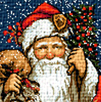 Krif # 785 - Santa Claus with White Trees