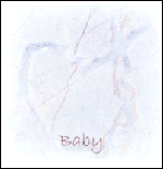 Baby - Blue Heart Marble