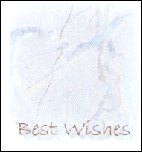 Best Wishes - Blue Heart Marble