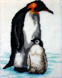 Penguin Mum & Baby Rug Kit