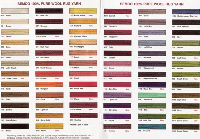 Semco Color Chart