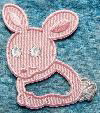 pink rabbit motif
