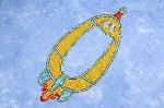 yellow rocket motif