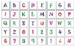 Funky Alphabet Set