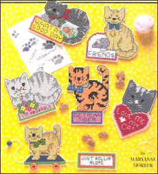 Leisure Arts 1884 Cat Chat Magnets