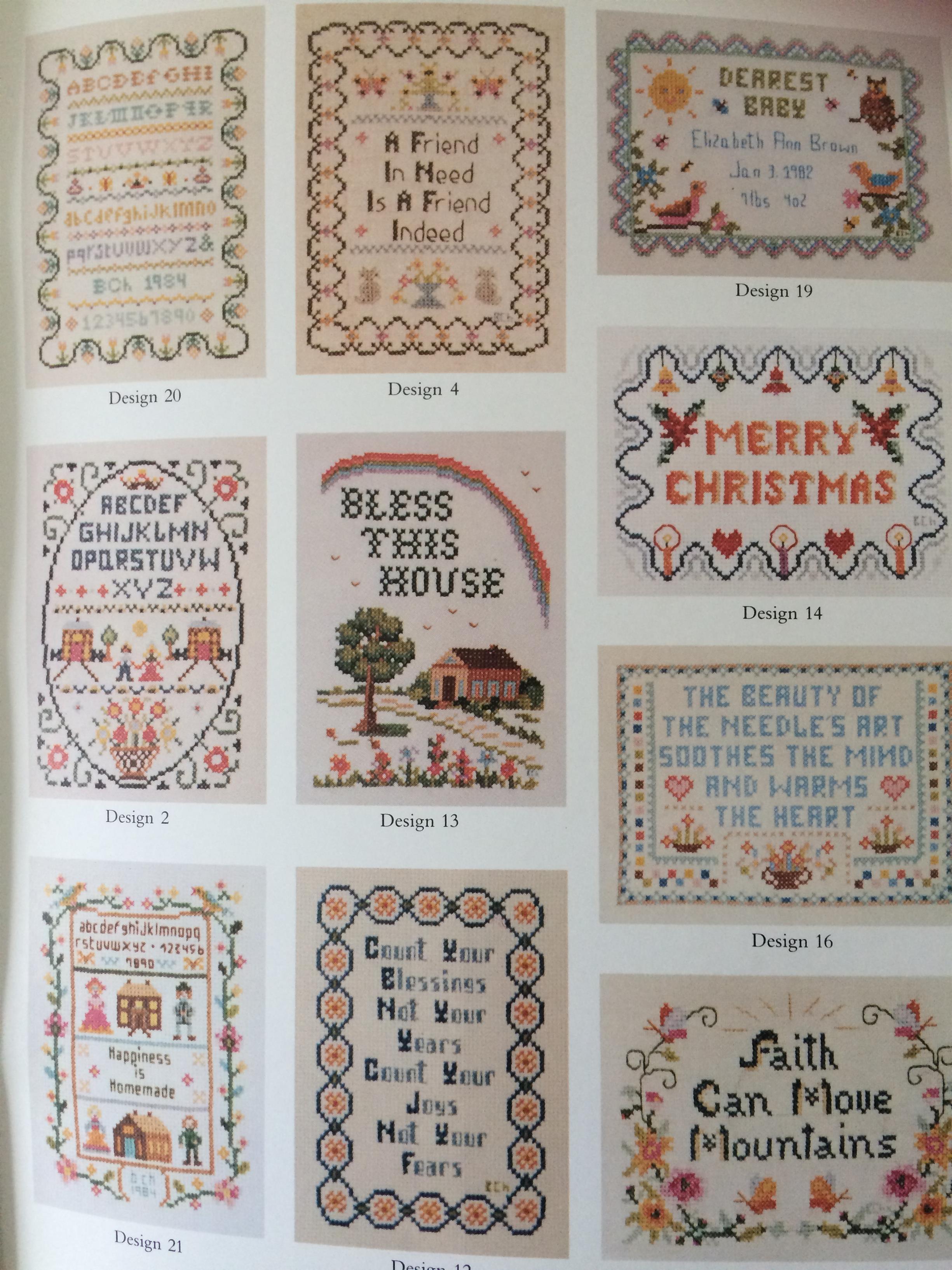 Cross Stitch Samplers plate 1