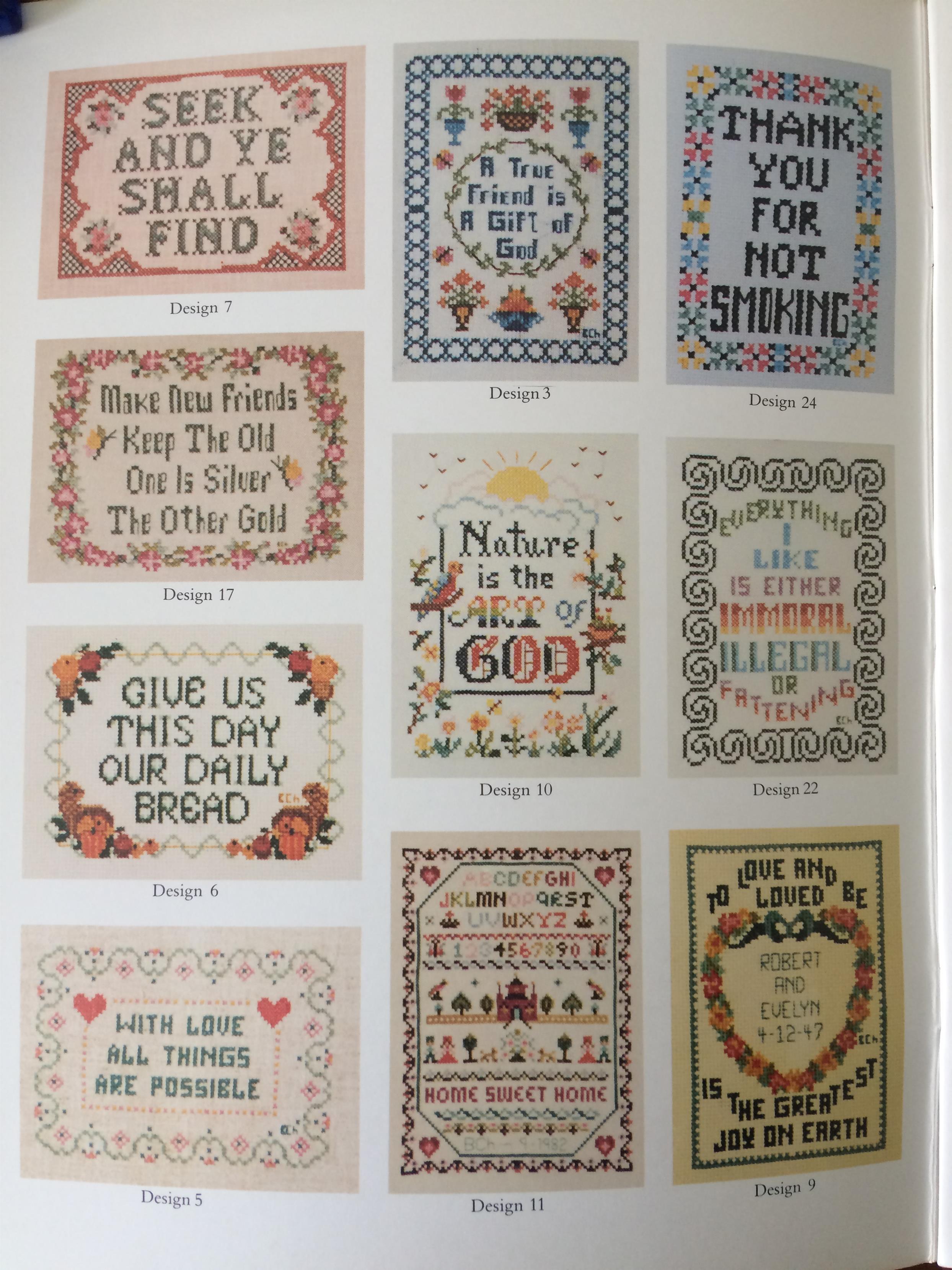 Cross Stitch Samplers plate 2