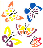 Butterfly Laser Cut Plastic Stencils