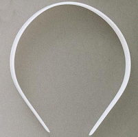 White Plastic Head Band