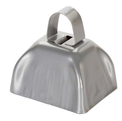 3 inch Silver Cow Bell