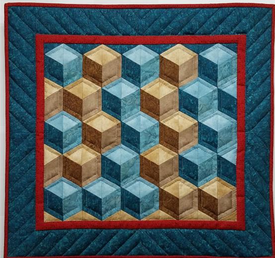 Tumbling Blocks Quilting Kit