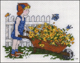 Boy with Flowers