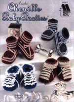 Chenille Baby Booties