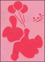 Stencil P127 - Babies, Bunny, Balloon