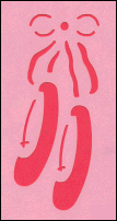 Stencil P532 - Ballet Slippers