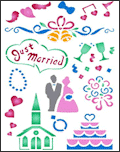 Stencil L101-07 - Wedding Day
