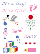 Stencil L107-07 - Baby