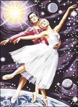 SEG 929.384 Danseurs etoiles Lead Dancers tapestry canvas