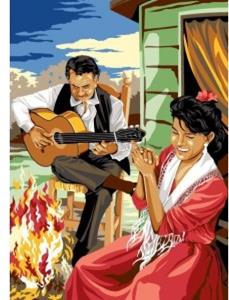 SEG 929.424 Flamenco tapestry canvas