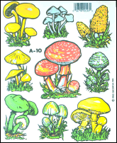 Decal A010 - Mushrooms