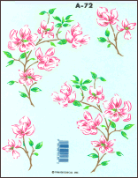 Decal A072 - Floral Sprays