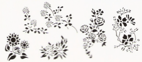 Floral Etch Stencil