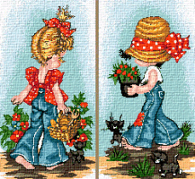 Krif # 014 - Children Gardeners (Set of 2)