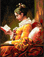Krif # 020 -The Lady with the Book (Fragonard)