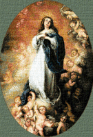 Krif 143 - The Immaculate Birth tapestry canvas from the painting by Murillo