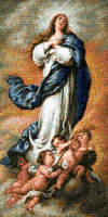 Krif 154 The Immaculate Conception tapestry from the painting by Murillo