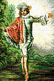 Krif 194 The Indifferent tapestry from the painting by Watteau