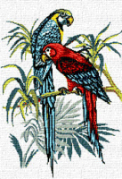 Krif 336 Parrots tapestry canvas