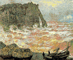 Krif # 347 - Sea Wall in Etretat (Monet)